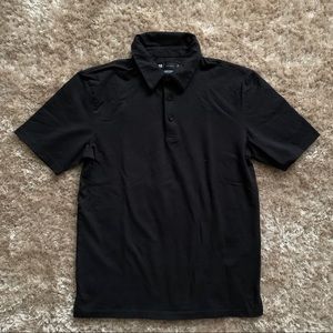Extra Small Black Stretchable Simons Polo T-Shirt